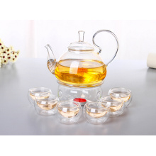 Glass Teapot with Infuser for Flower Tea Pot by Haonai, 600ml